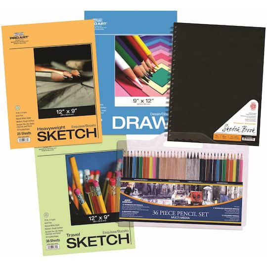 Pro Art Drawing Set Paper/Pencil Spiral Value Pack Michaels